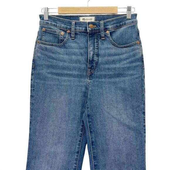 Madewell Cali Demi-Boot Jeans Kick Flare Crop Glenside Medium Wash Size 27 | 4 - Picture 5 of 14